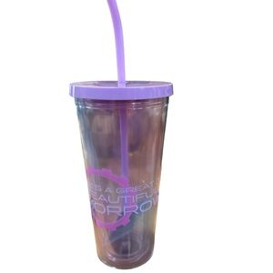 Great Big Beautiful Tomorrow Tomorrowland Plastic Tumbler Disney Parks.